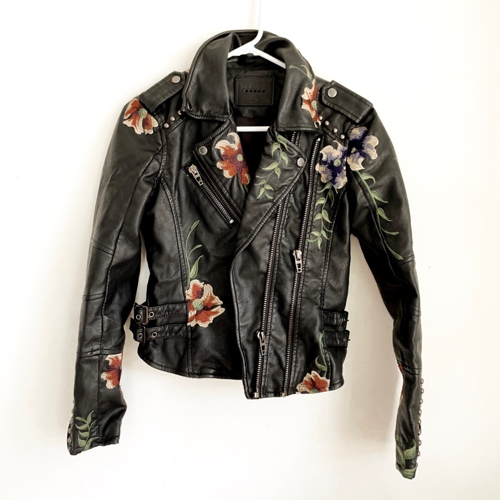 Leather Jacket with embroidery